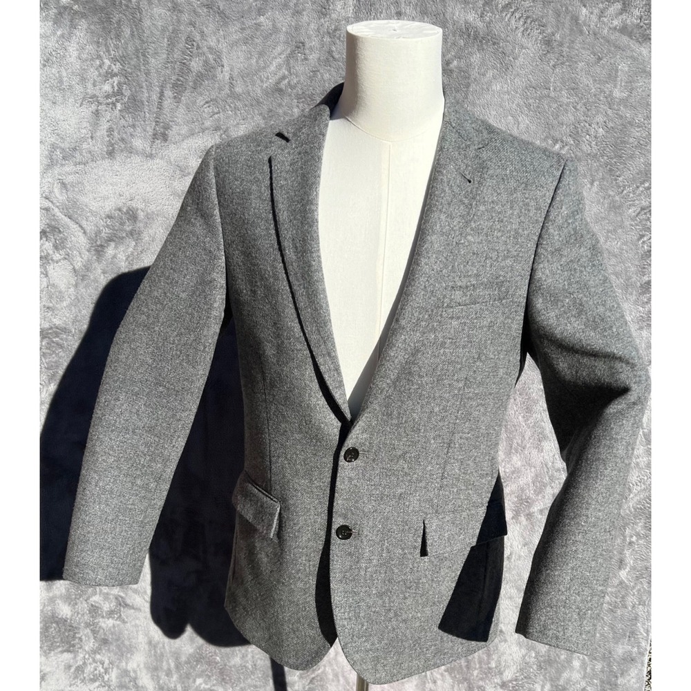J.Crew Ludlow Blazer Men's 40R Gray Wool Moon Tweed Slim Sport Coat Jacket